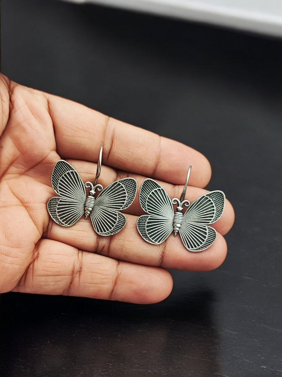 Silver Replica Butterfly Hook Earrings | Perfect Casual Wear Jewelry