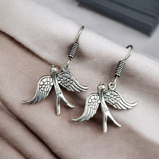 Bird Oxidized Earrings | German Silver Hook Design Earring