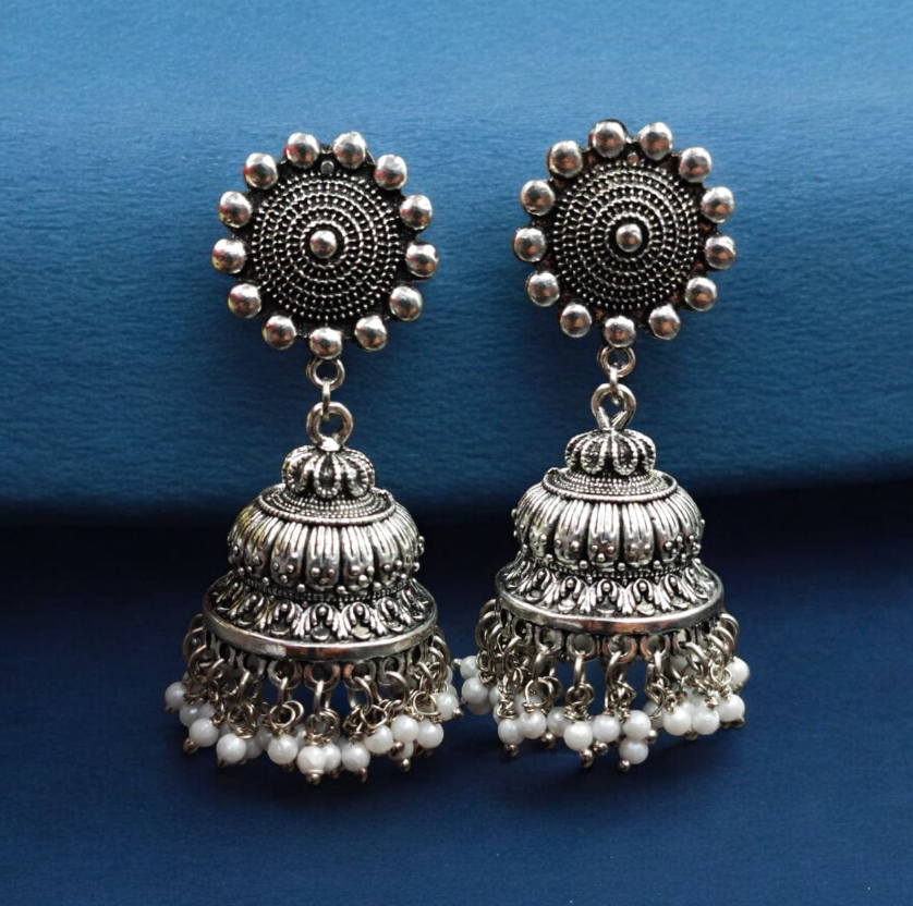Antique Jhumka Earrings |  Royal Style Jhumkas