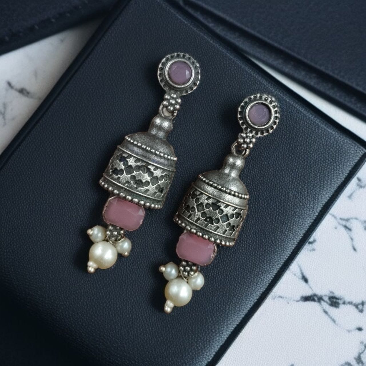 Silver Replica Dangler Earrings