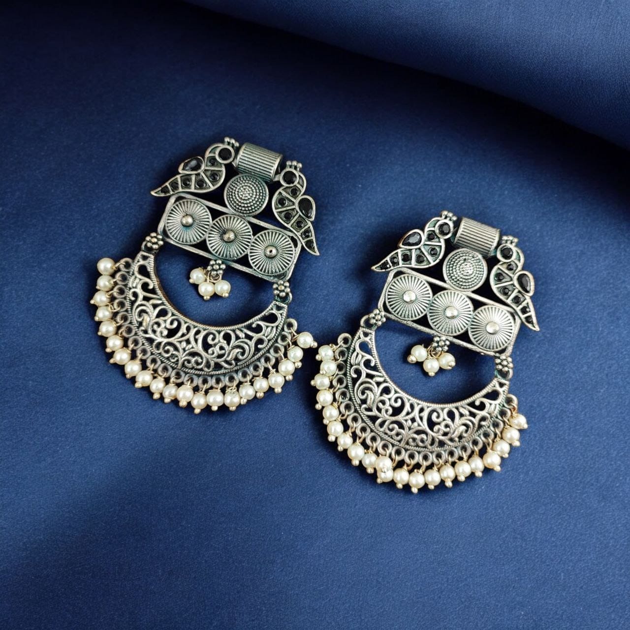 Traditional Bird Style Earrings | Buy Stone Work Dangler Stud Jewelry